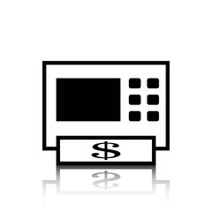 ATM icon stock vector illustration flat design