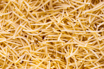 Italian pasta close up on background.