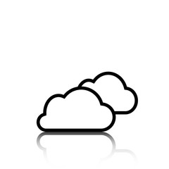 cloud icon stock vector illustration flat design