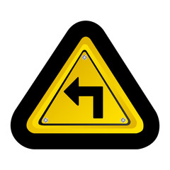 emblem notice with arrow icon, vector illustration design