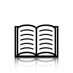 open book icon stock vector illustration flat design