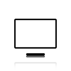 computer monitor icon stock vector illustration flat design
