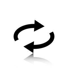 arrow icon stock vector illustration flat design