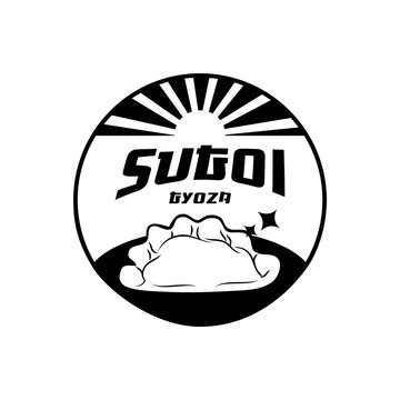sugoi gyoza japanese food logo