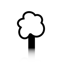 tree icon stock vector illustration flat design