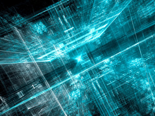 Future city - abstract digitally generated image