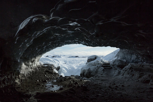 Entrance To An Ice Cave, Iceland
