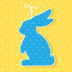 Easter paper decoration in the form of bunny. Easter bunny and s