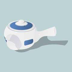 Obraz premium White ceramic tea pot