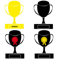 Cup on white background