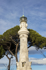 Obraz premium Gianicolo Hill lighthouse in Rome 