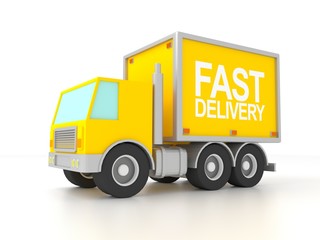 fast delivery trucks