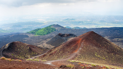 natural landascape on Etna volcano