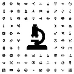 Microscope icon illustration