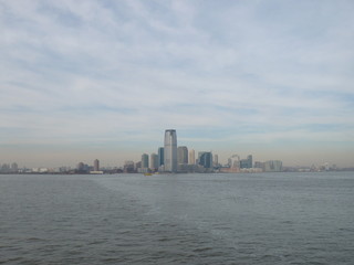 Naklejka premium Rejs statkiem po New Jersey