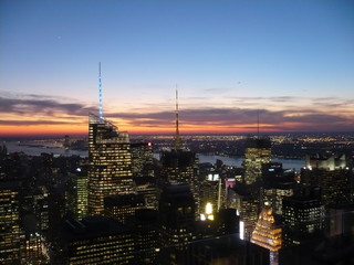 Obraz premium Manhatten at night