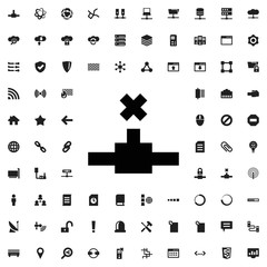 Obraz premium Network connection icon illustration