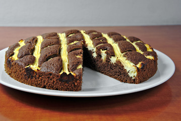 Homemade cocoa cake