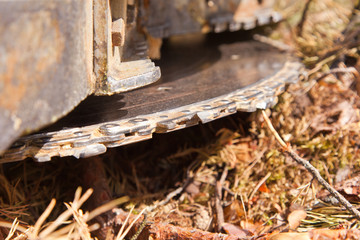 Blade of a a logging machine