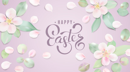 Soft color pastel background with flower petals.