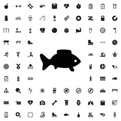 Fish icon illustration