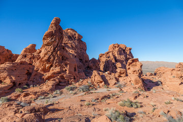 Fototapeta na wymiar Valley of Fire Red Rock Landscape Nevada