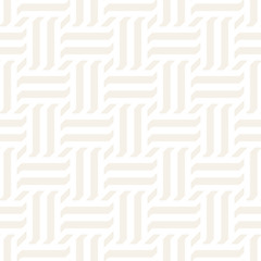 Fototapeta premium Vector Seamless Pattern. Modern Stylish Interlacing Lines Texture. Geometric Striped Ornament.