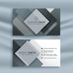 abstract business card design with geometric shapes