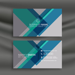 Naklejka premium creative business card design vector with geometric shapes