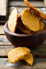 pumpkin butter cookies..style rustic