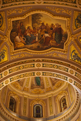 Fototapeta na wymiar Dome of Jesus of the sacred heart church