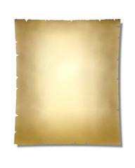Obraz premium Parchemin sur fond blanc (rect) 