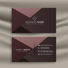 Fototapeta premium professional dark business card design template