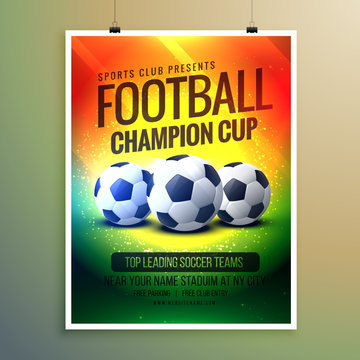 amazing football background for event flyer and invitation