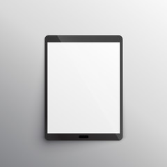 tablet device mockup design vector