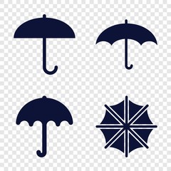 Set of 4 resistant filled icons