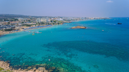 Fototapeta na wymiar The island of Cyprus. Protaras. Aerial view