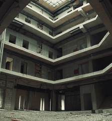 Fototapeta premium Interior of an Unfinished Building