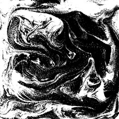 Black and white liquid texture, watercolor hand drawn marbling illustration, abstract background