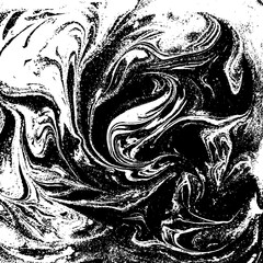 Black and white liquid texture, watercolor hand drawn marbling illustration, abstract background