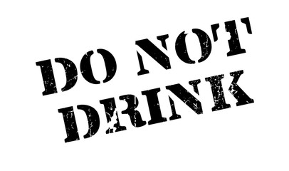 Do Not Drink rubber stamp. Grunge design with dust scratches. Effects can be easily removed for a clean, crisp look. Color is easily changed.
