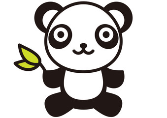 The stuffed toy of the panda