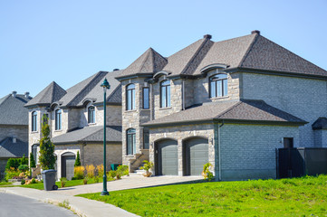 Fototapeta na wymiar Living expensive homes in Canada.