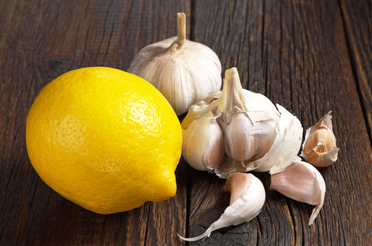 Lemon and garlic