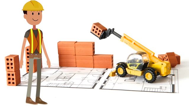 chef de chantier sur le chantier