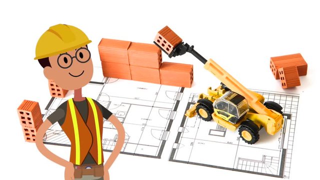 ouvrier &agrave; lunettes et plan