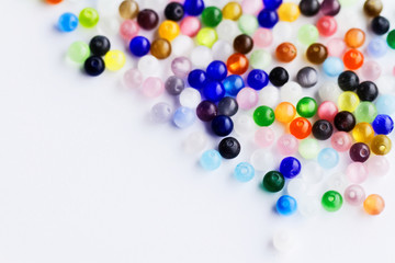 Shining multicolored beads