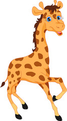 cute giraffe cartoon