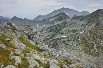 Amazing landscape from Dzhangal Peak, Pirin mountain, Bulgaria