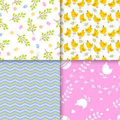 Easter seamless pattern retro vintage design party holiday celebration wallpaper and greeting colorful fabric textile vector illustration.